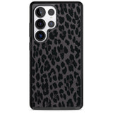 Dark Animal Print Pattern Large Leopard