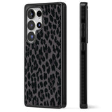 Dark Animal Print Pattern Large Leopard