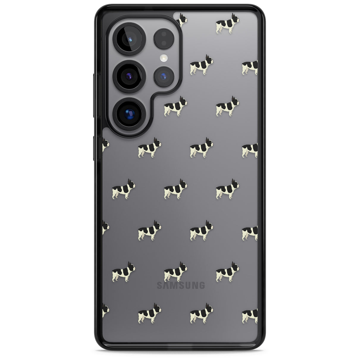 French Bulldog Dog Pattern Clear