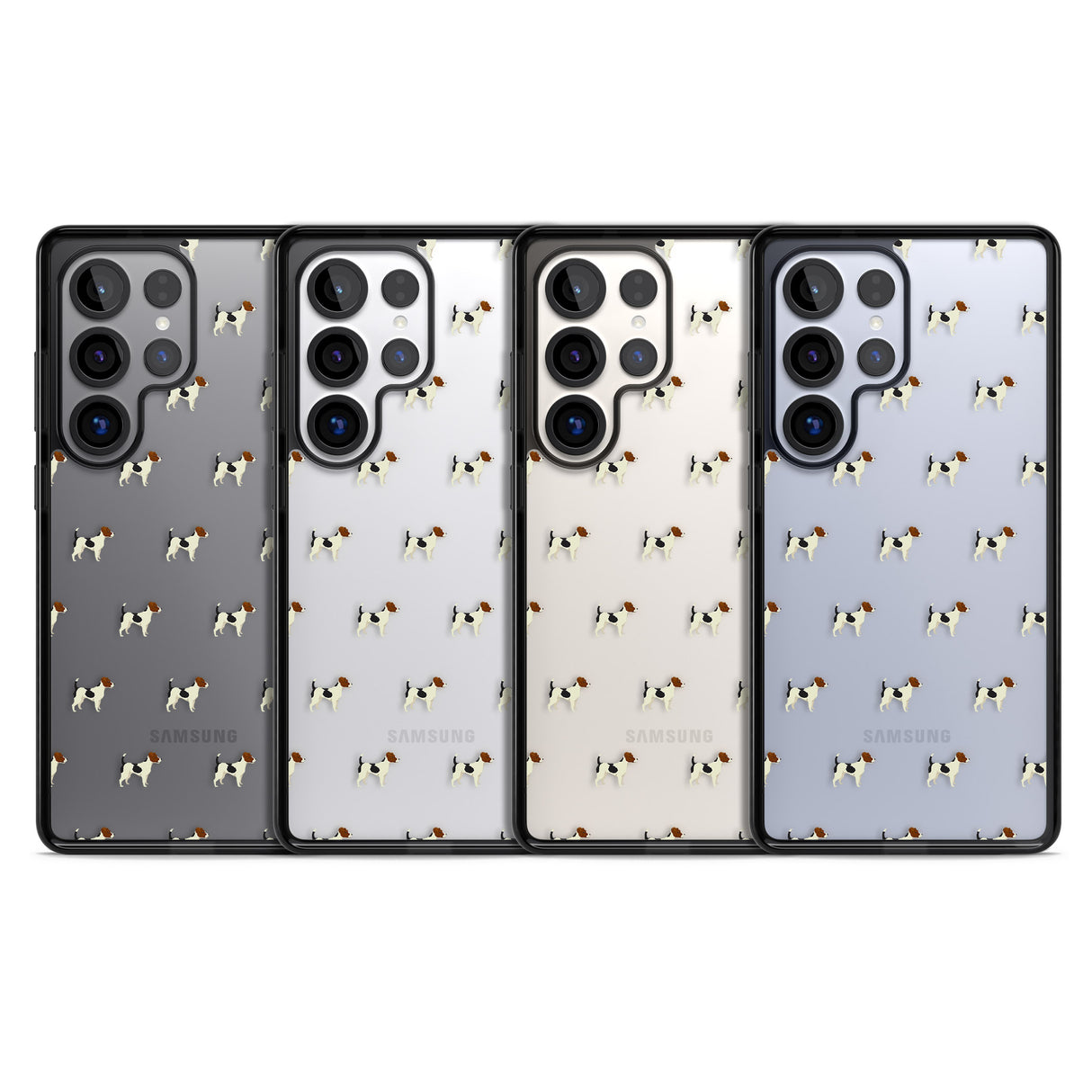 Jack Russell Terrier Dog Pattern Clear