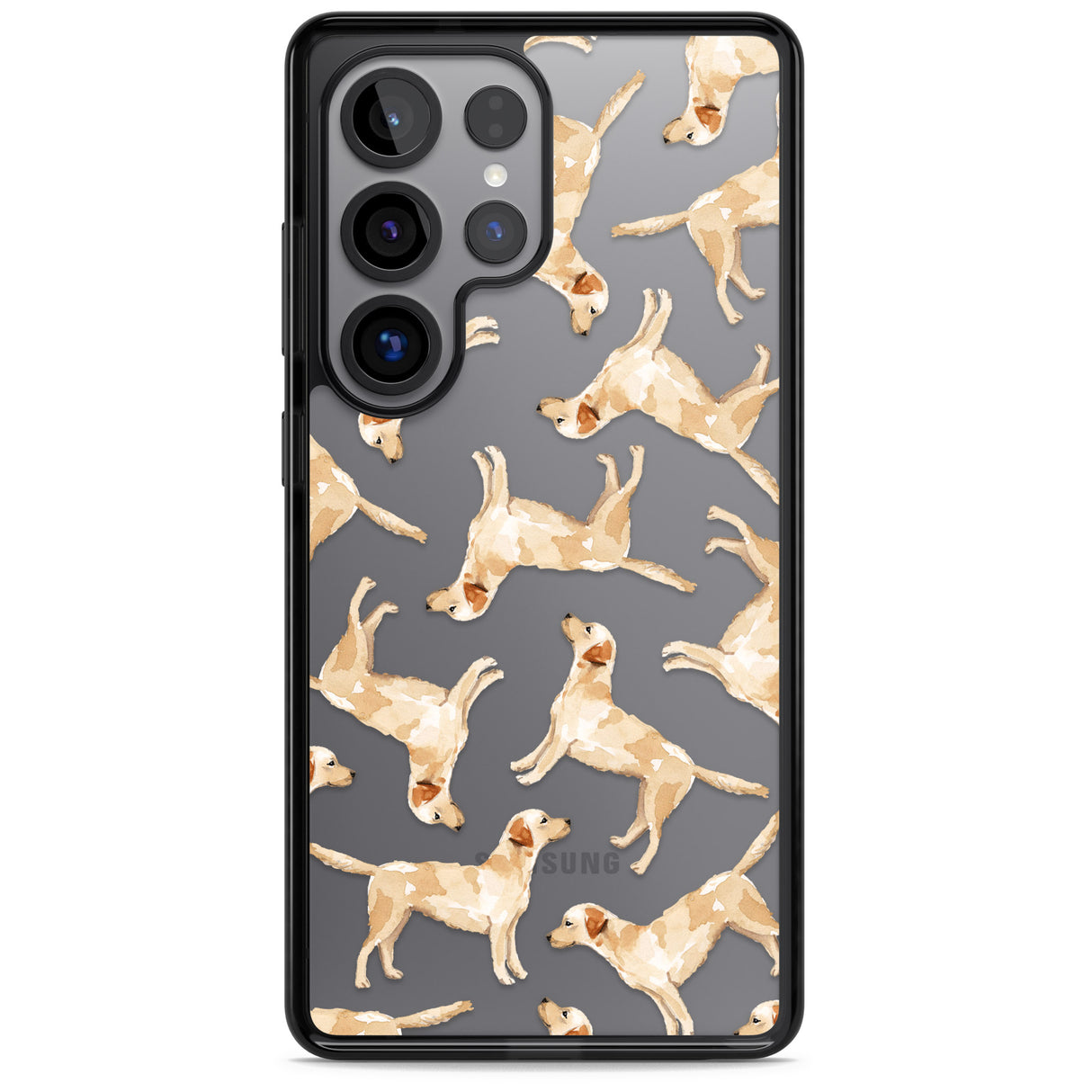 Yellow Labrador Watercolour Dog Pattern