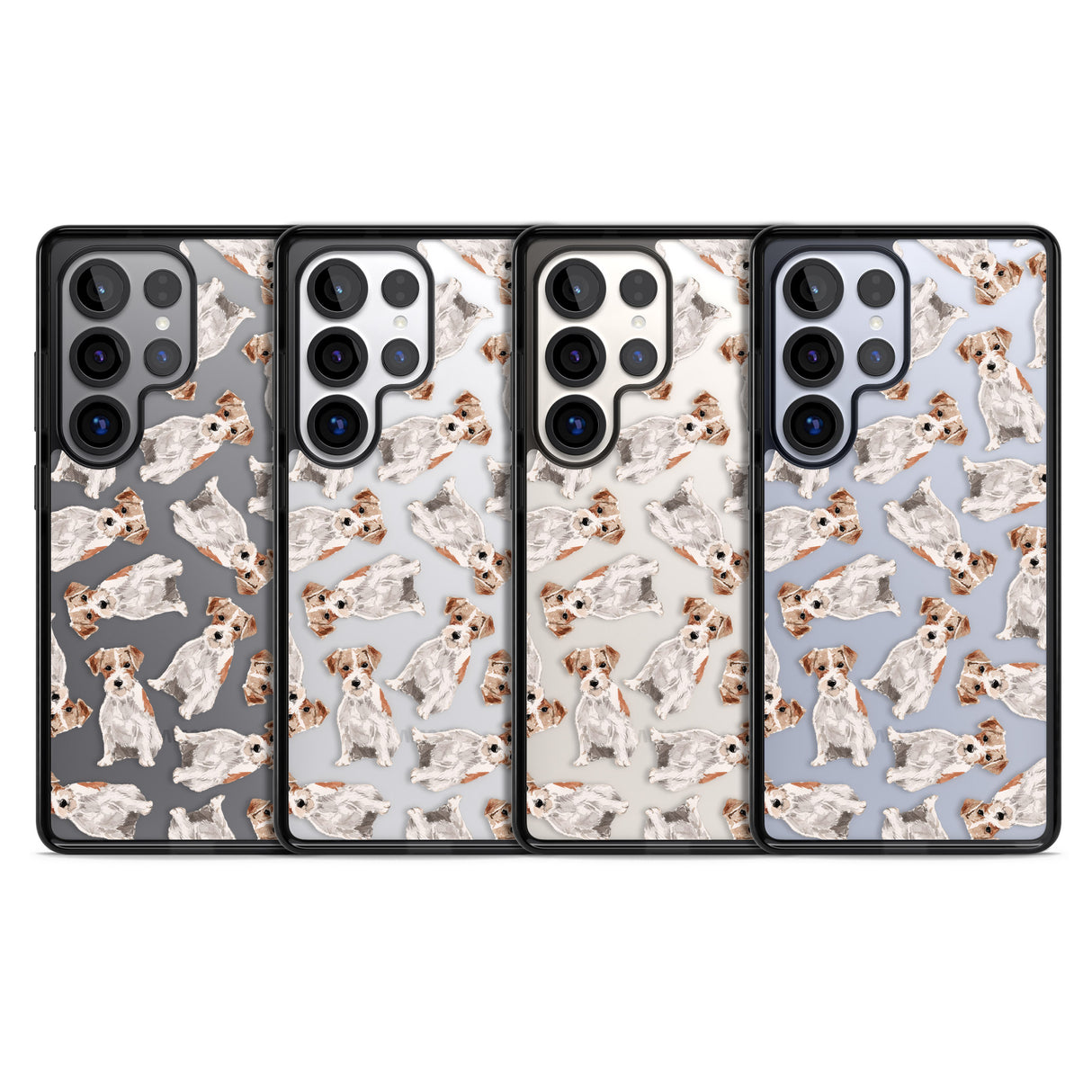 Wirehaired Jack Russell Watercolour Dog Pattern