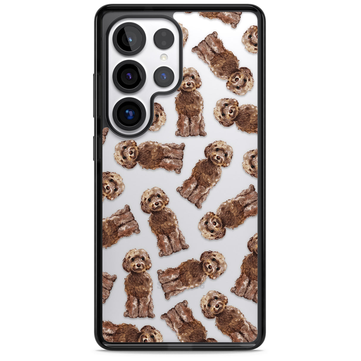 Cockapoo (Brown) Watercolour Dog Pattern