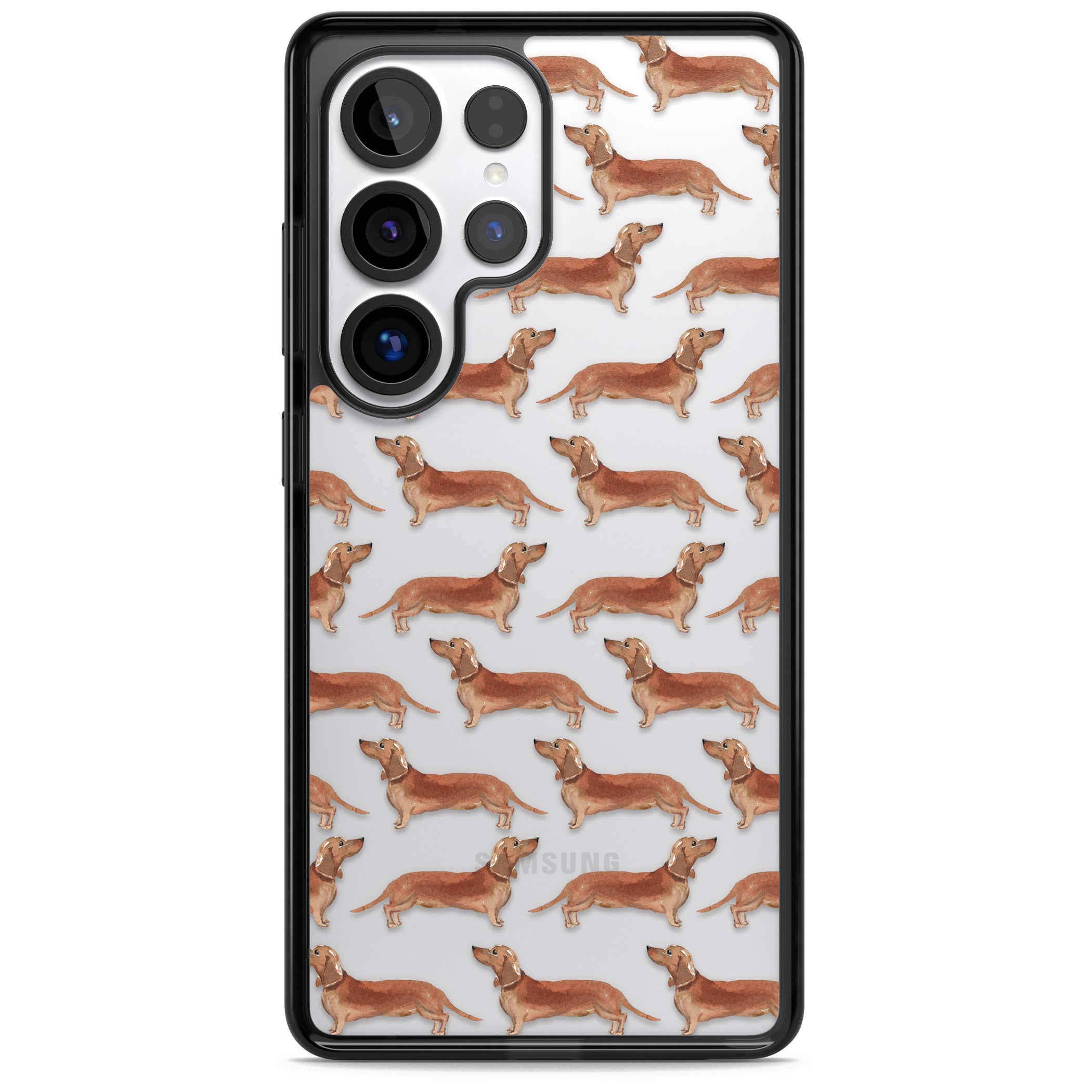 Dachshund Watercolor Dog Pattern
