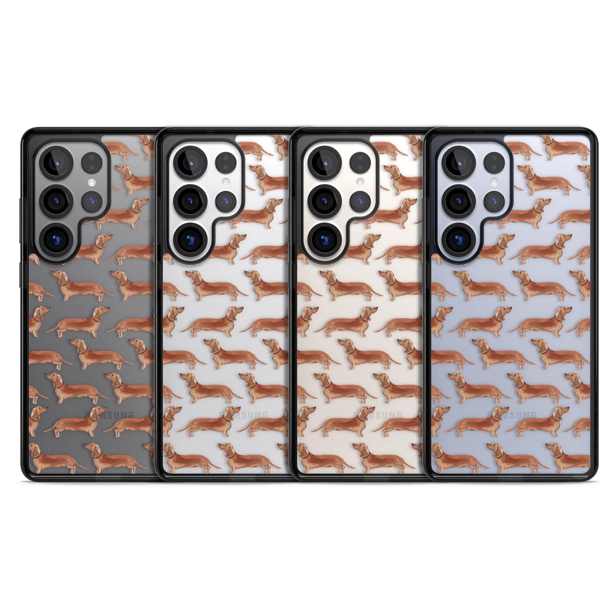 Dachshund Watercolor Dog Pattern