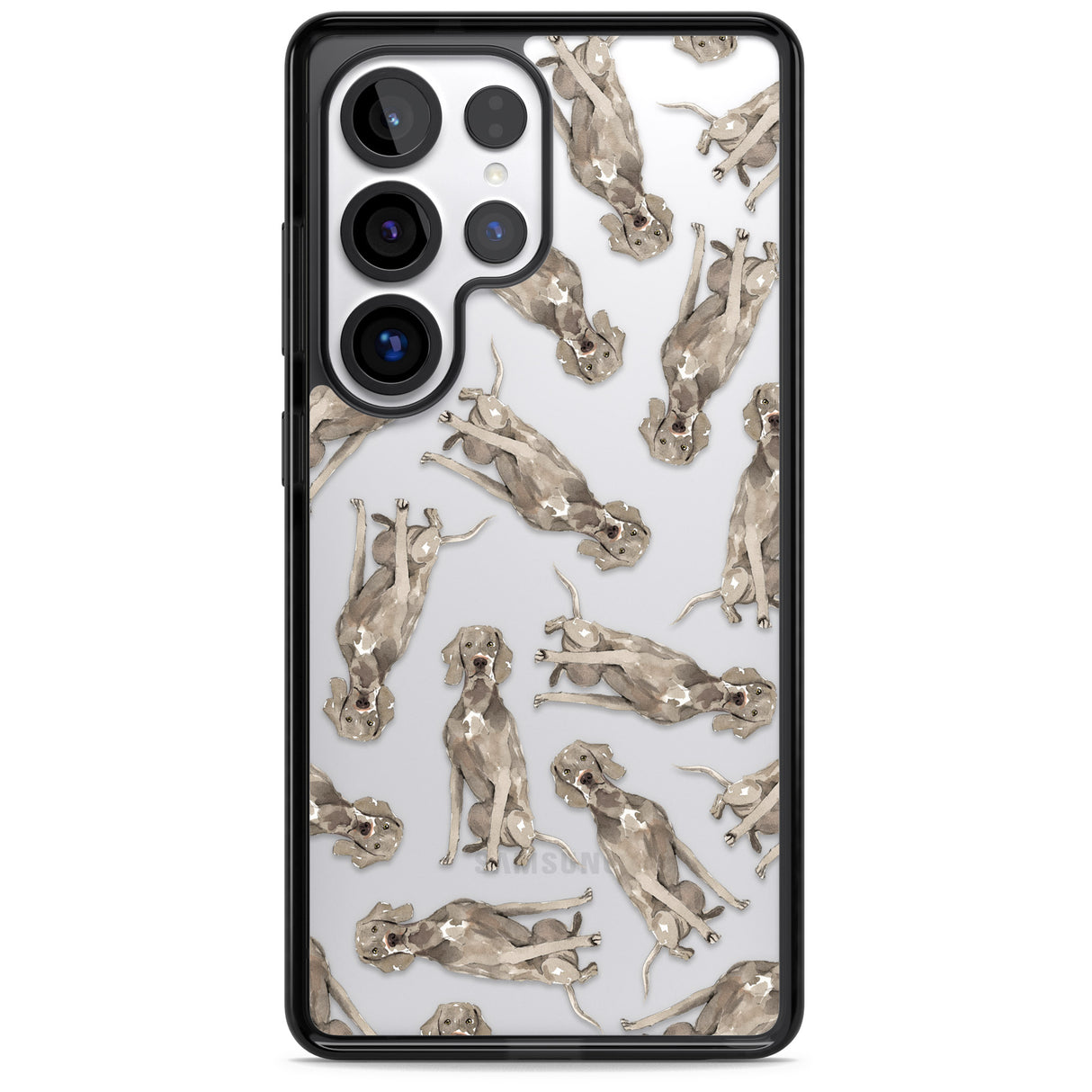 Weimaraner Watercolour Dog Pattern
