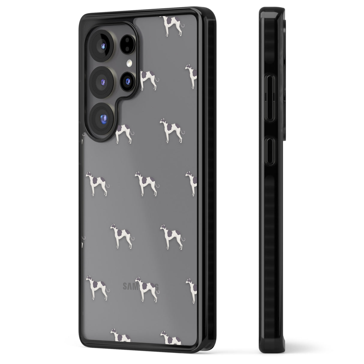 Greyhound Dog Pattern Clear