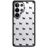 Black Labrador Dog Pattern Clear