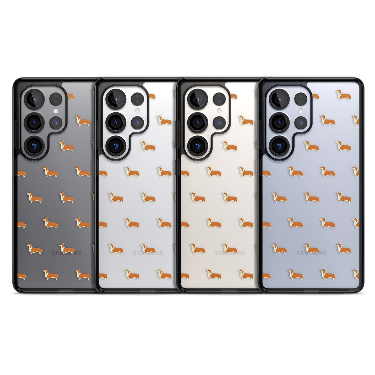 Pembroke Welsh Corgi Dog Pattern Clear