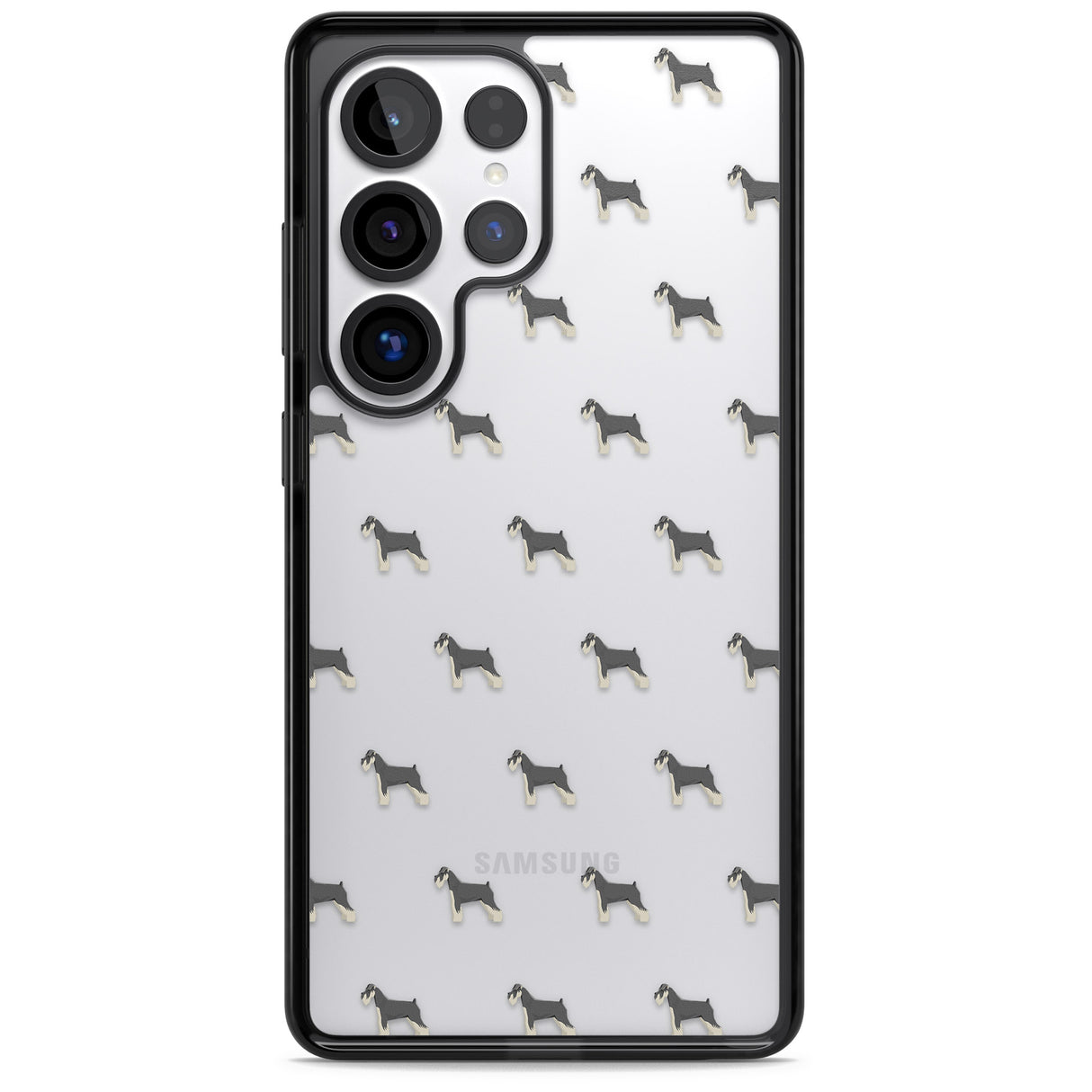 Schnauzer Dog Pattern Clear