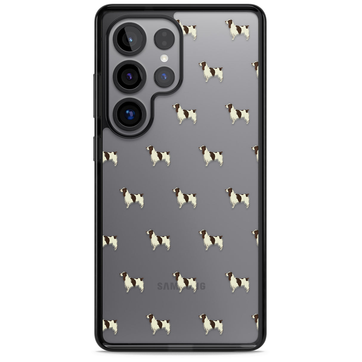 English Springer Spaniel Dog Pattern Clear