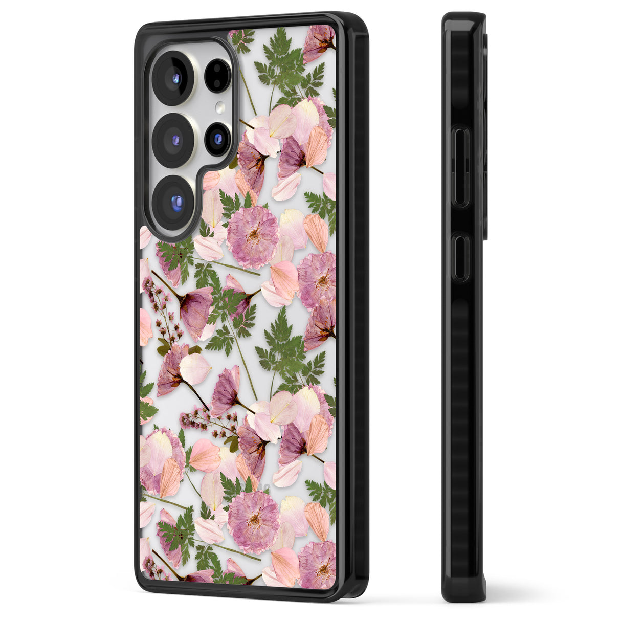 Leafy Floral Pattern Transparent Design