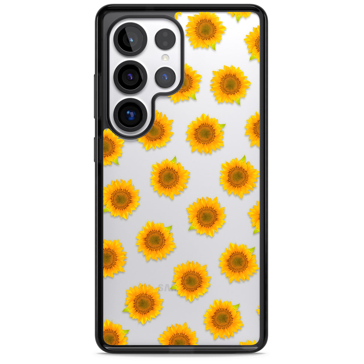 Sunflowers Transparent Pattern