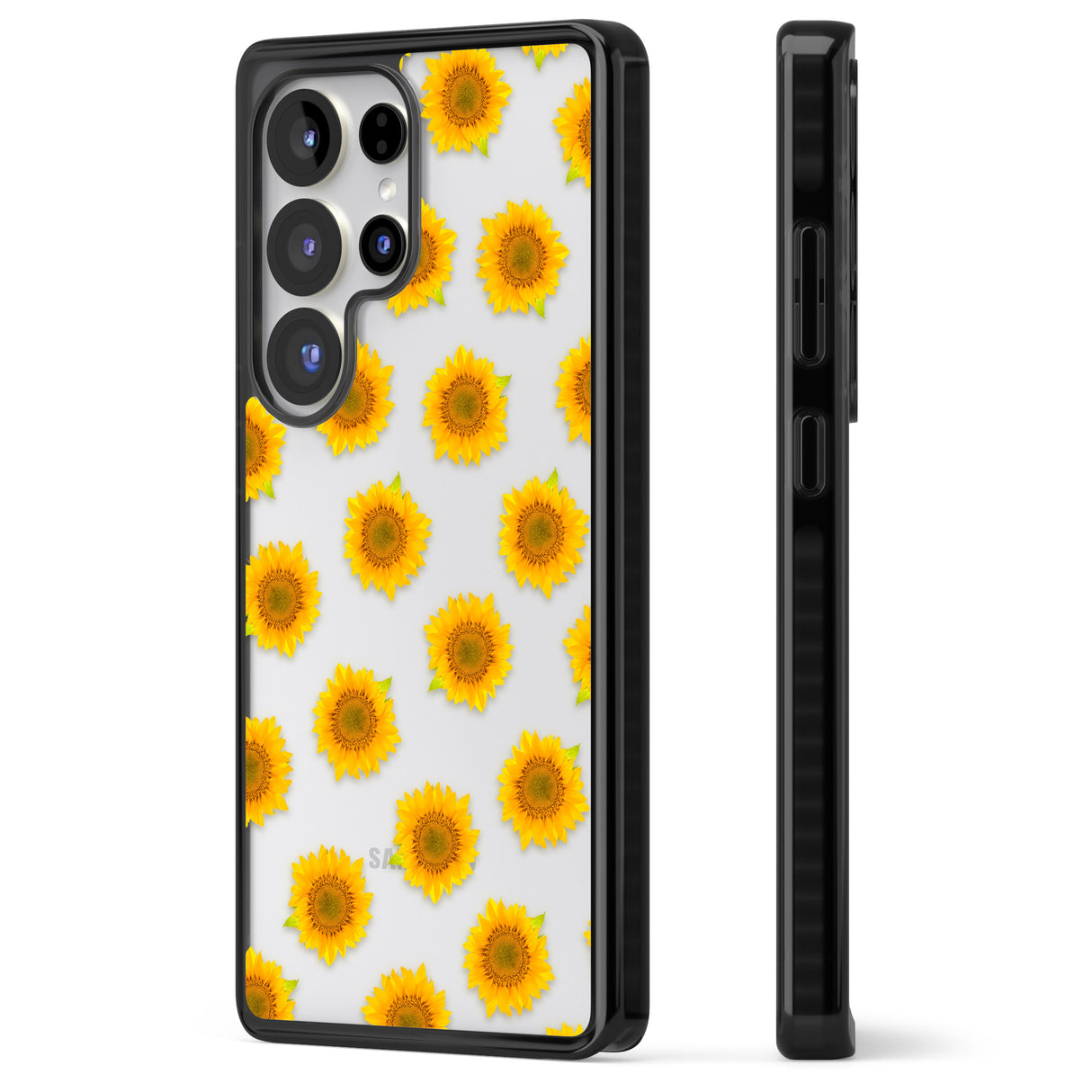 Sunflowers Transparent Pattern