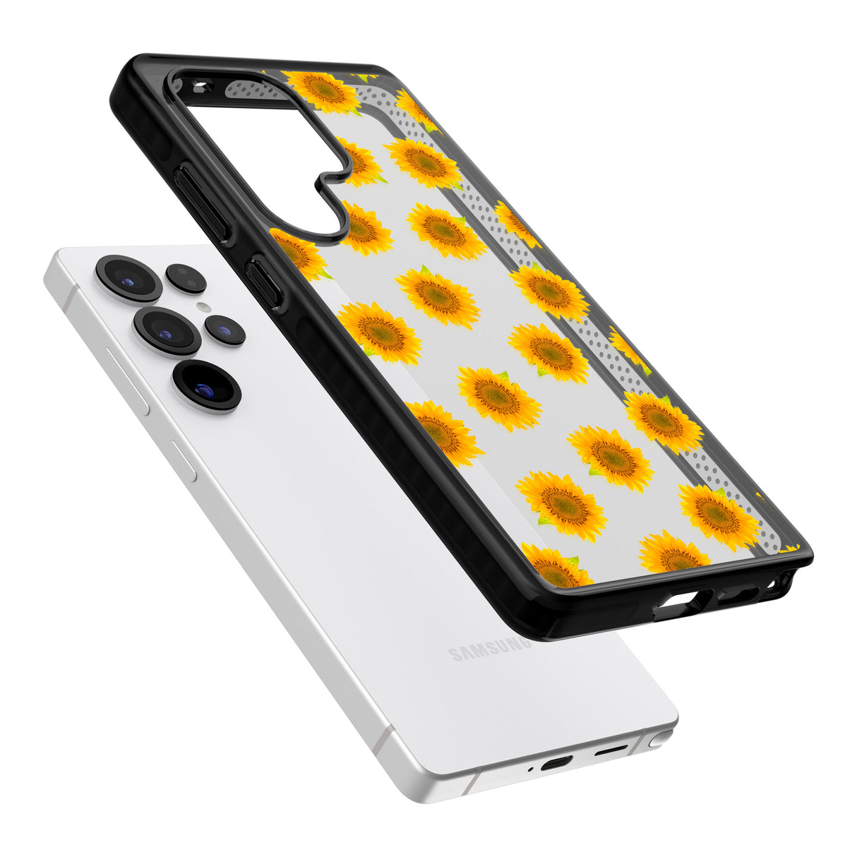 Sunflowers Transparent Pattern