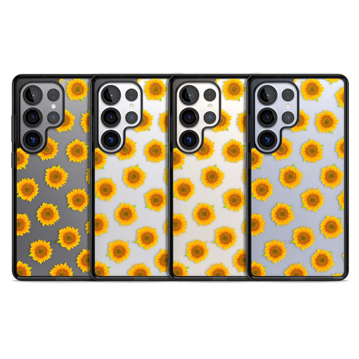 Sunflowers Transparent Pattern