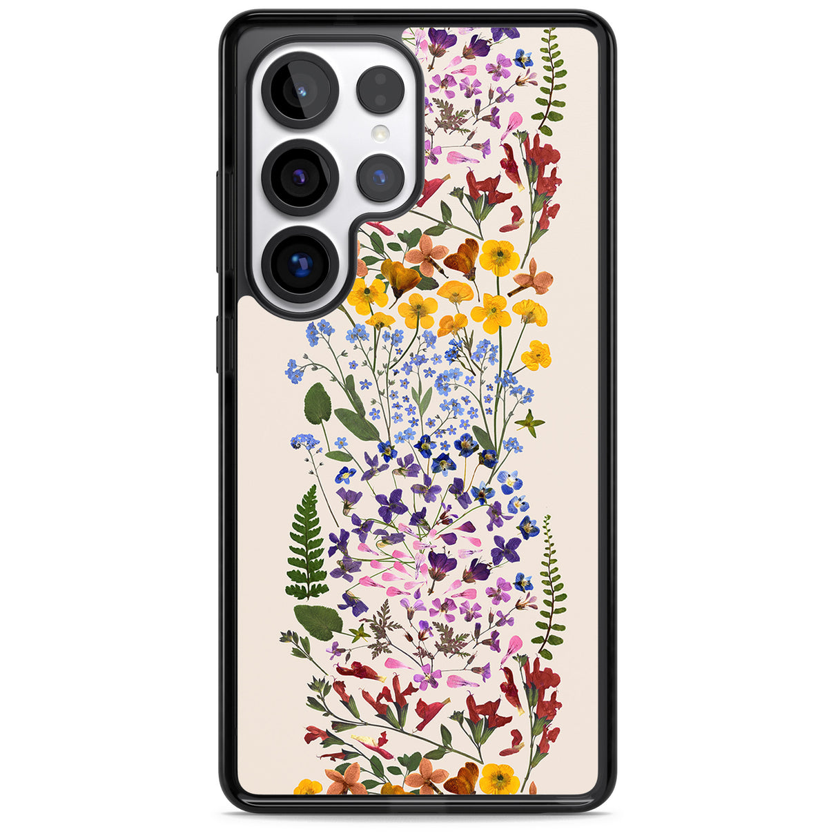 Wildflower Stripe Design - Cream