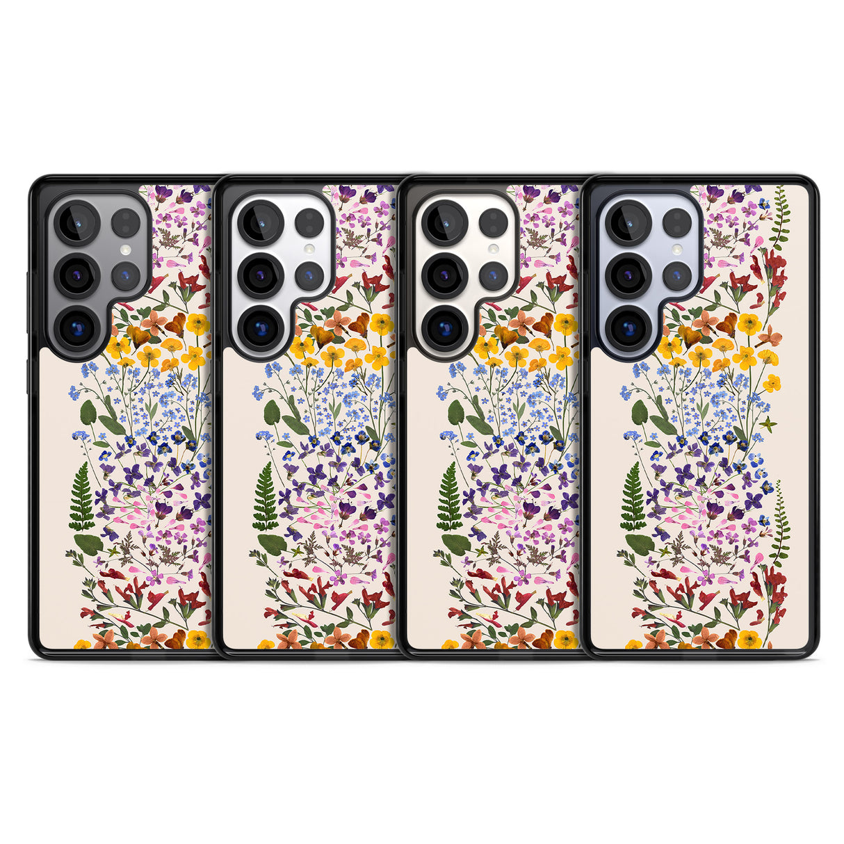 Wildflower Stripe Design - Cream