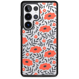 Red Poppy Transparent Floral