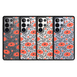 Red Poppy Transparent Floral
