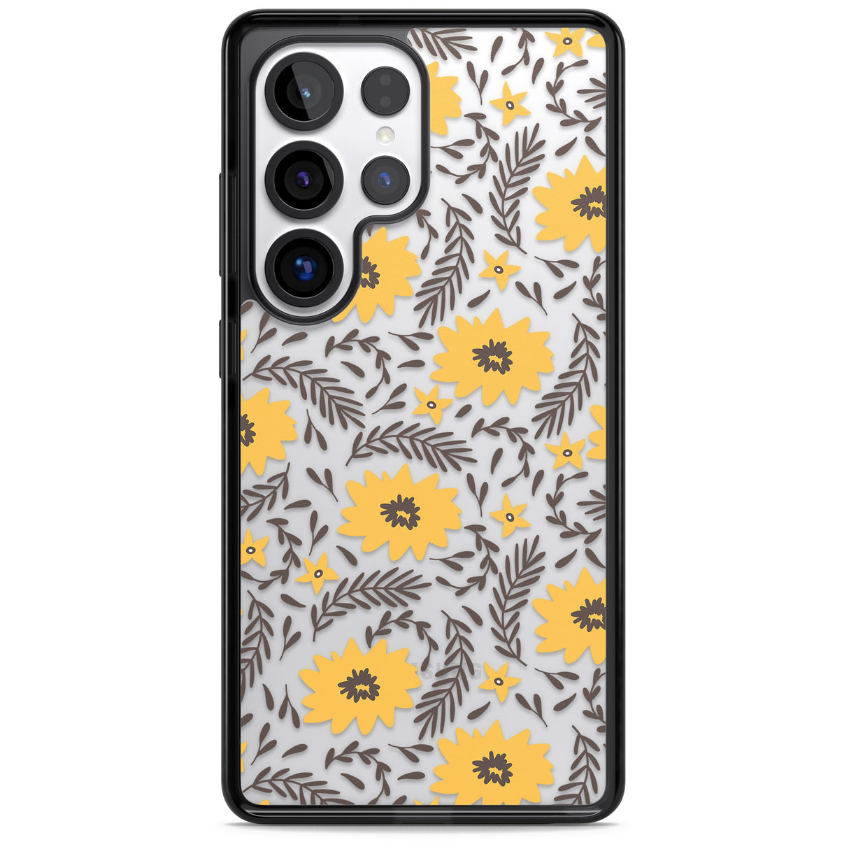 Yellow Blossoms Transparent Floral