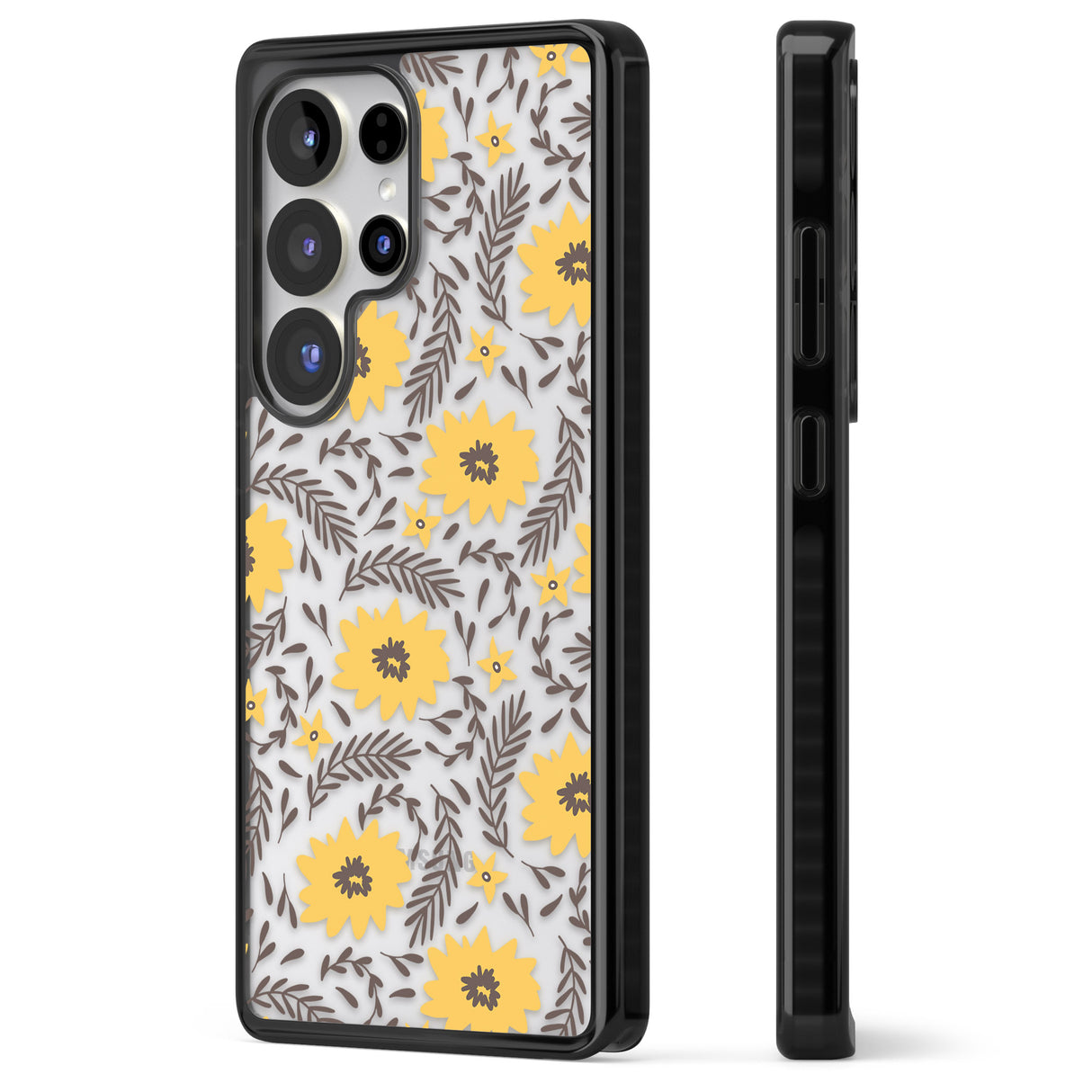 Yellow Blossoms Transparent Floral