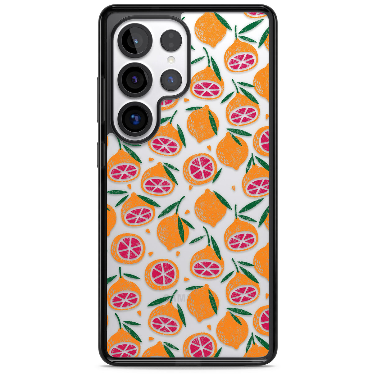 Blood Orange Fruit Pattern Transparent