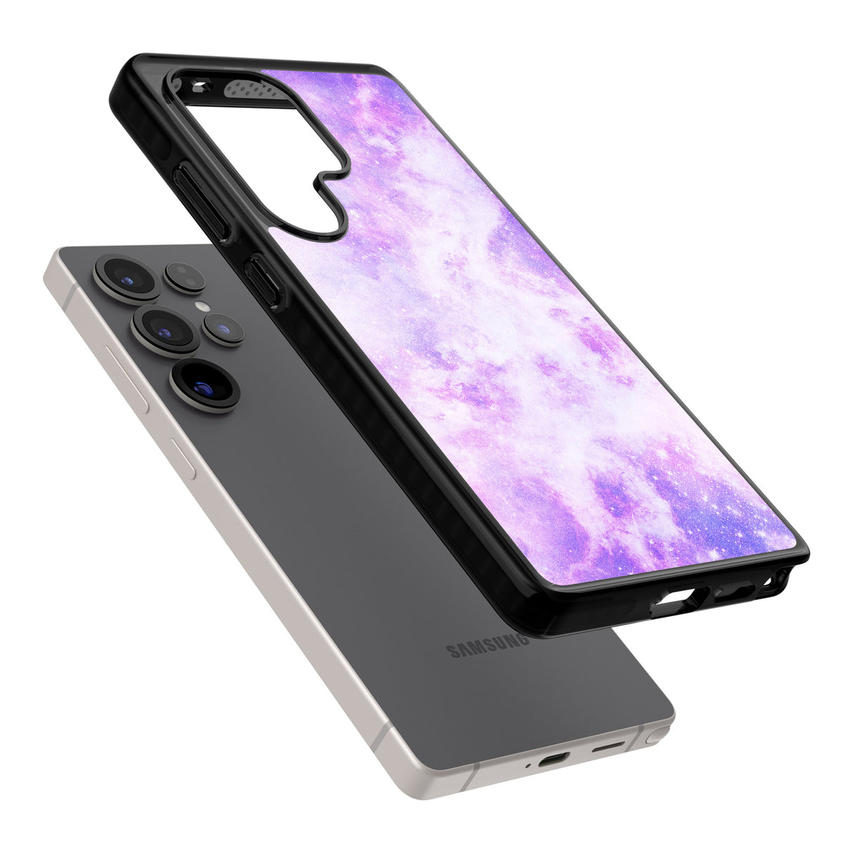 Purple Galaxy Pattern Design