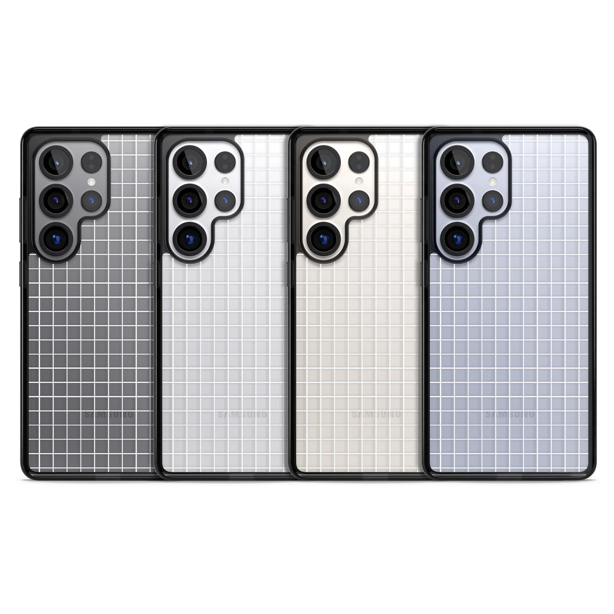 Simplistic Small Grid Designs White (Transparent)