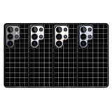 Simplistic Large Grid Pattern Black