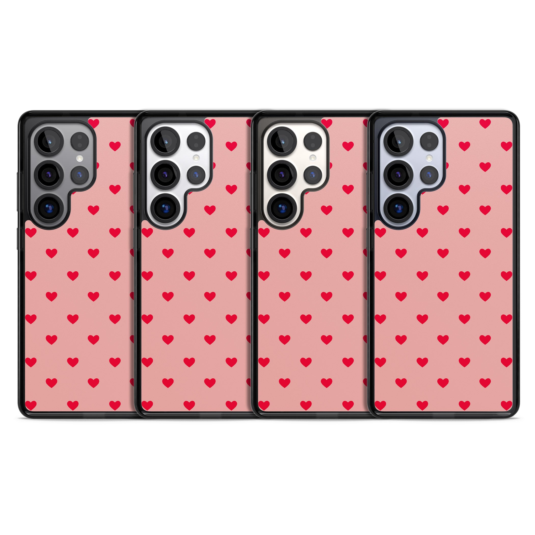 Small Heart Pattern: Red & Pink