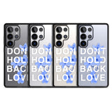 Don't Hold Back Love - Blue & White