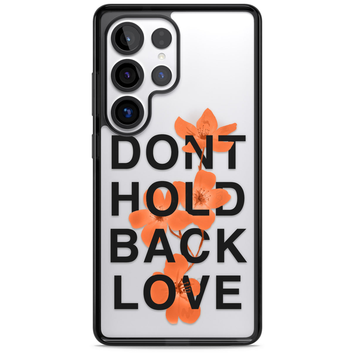 Don't Hold Back Love - Orange & Black