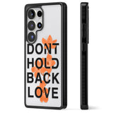 Don't Hold Back Love - Orange & Black