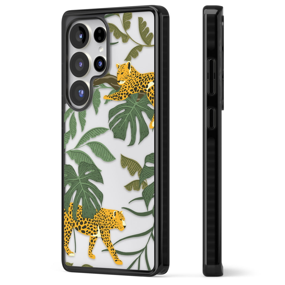 Two Jaguars & Foliage Jungle Cat Pattern