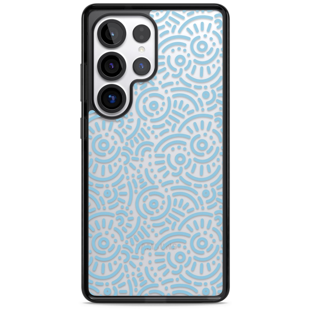 Light Blue Pattern Memphis Retro Pattern Design