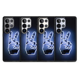 Peace Sign Hand Neon Sign