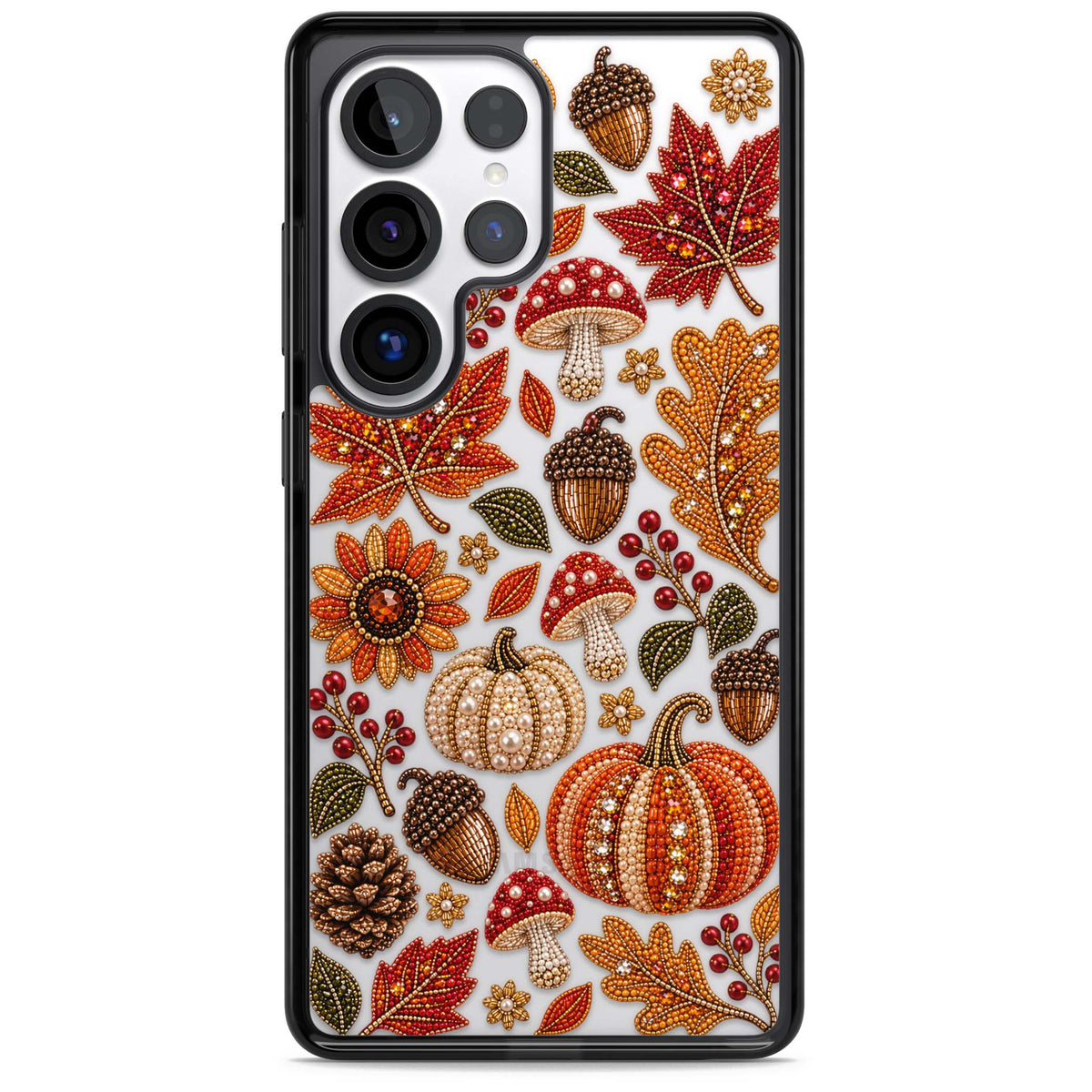 Beaded Autumn iPhone case | Black Impact case for Samsung Galaxy S25 Ultra