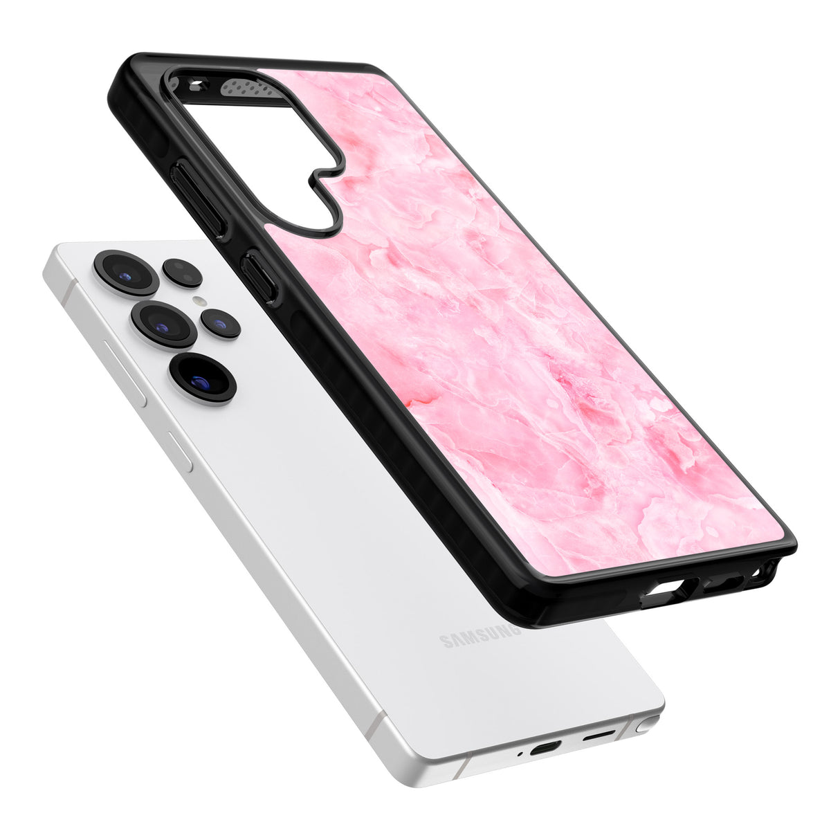 Bright Pink Onyx Marble Texture