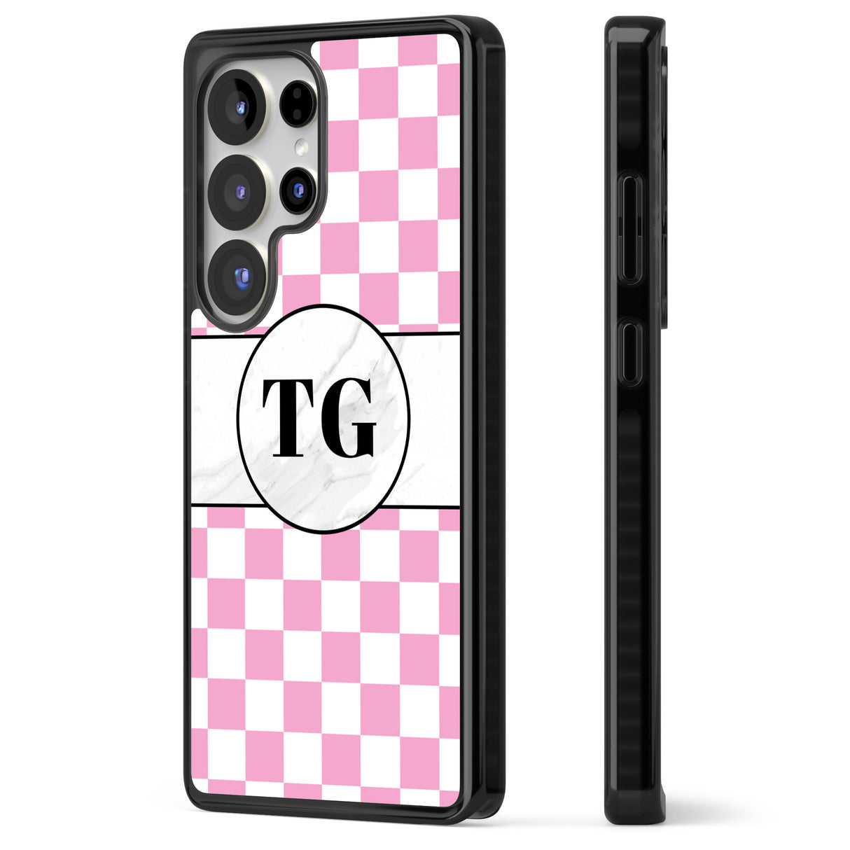 Personalised Monogrammed Pink Check