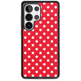 Designer Lava Red Polka Dot