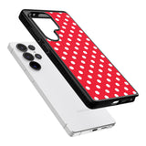 Designer Lava Red Polka Dot