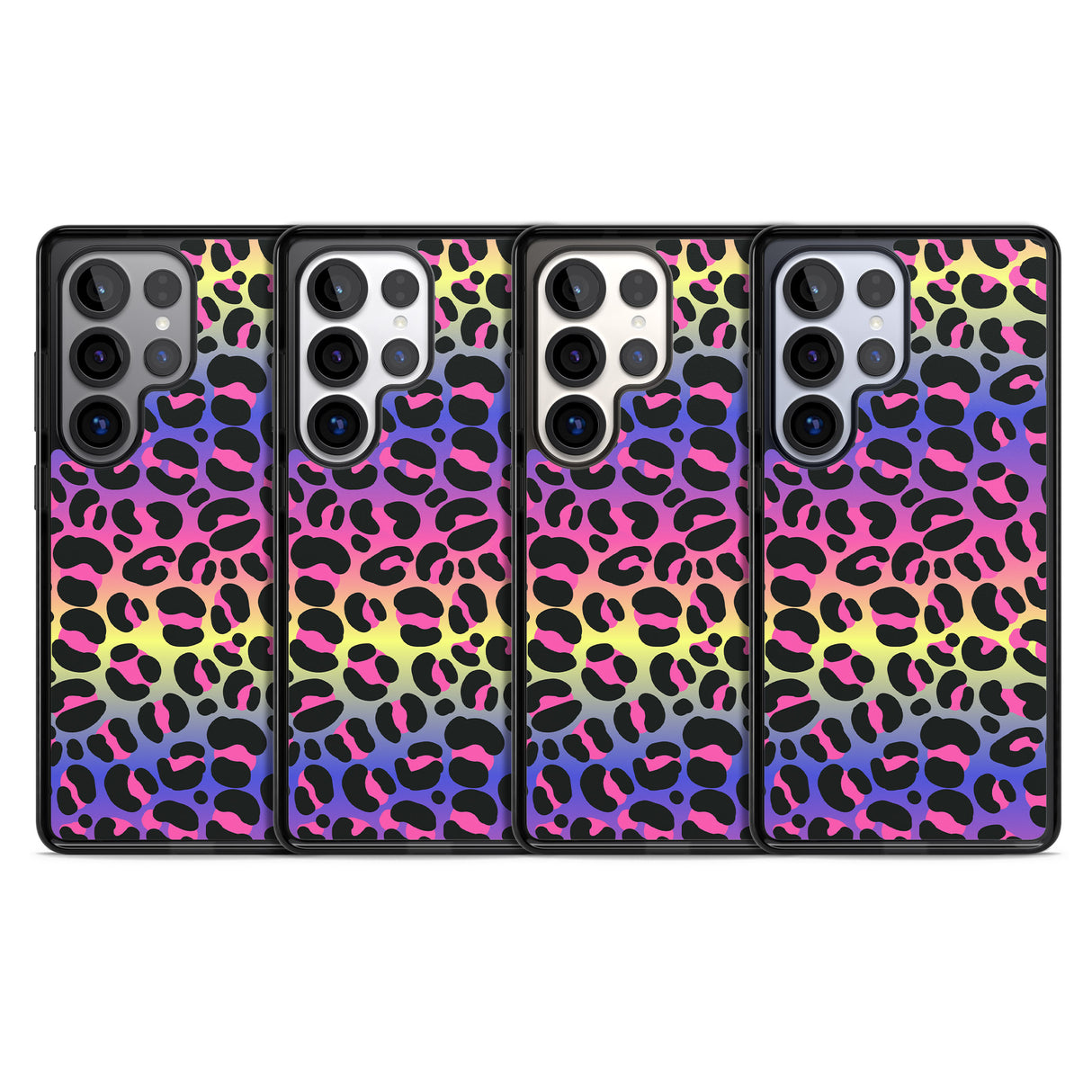 Rainbow Gradient Leopard Print