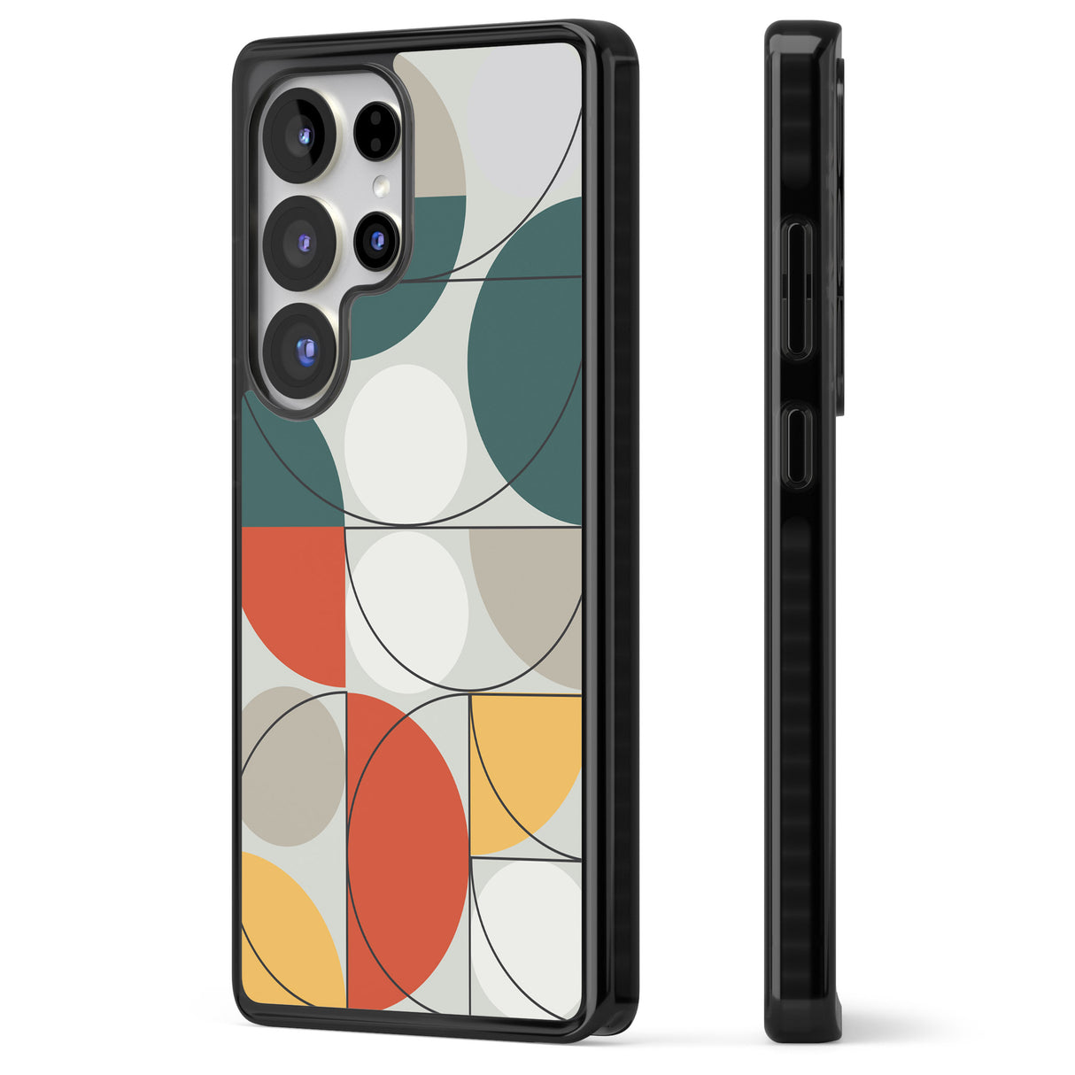 Abstract Half Circles