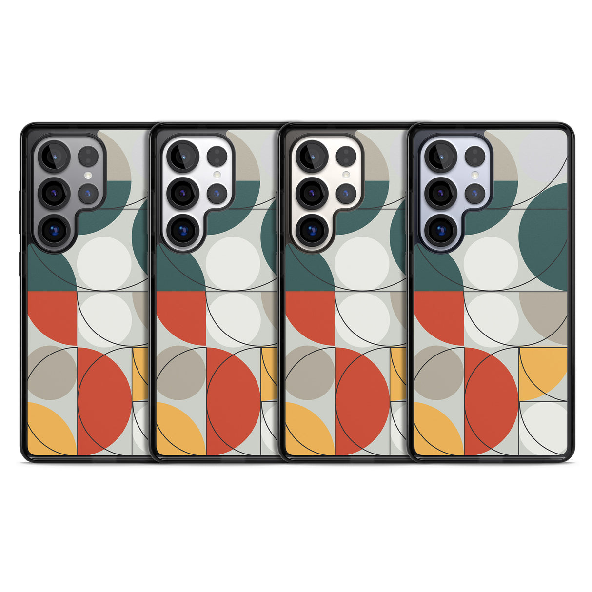 Abstract Half Circles