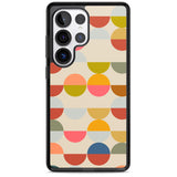 Abstract Retro Shapes: Colourful Circles