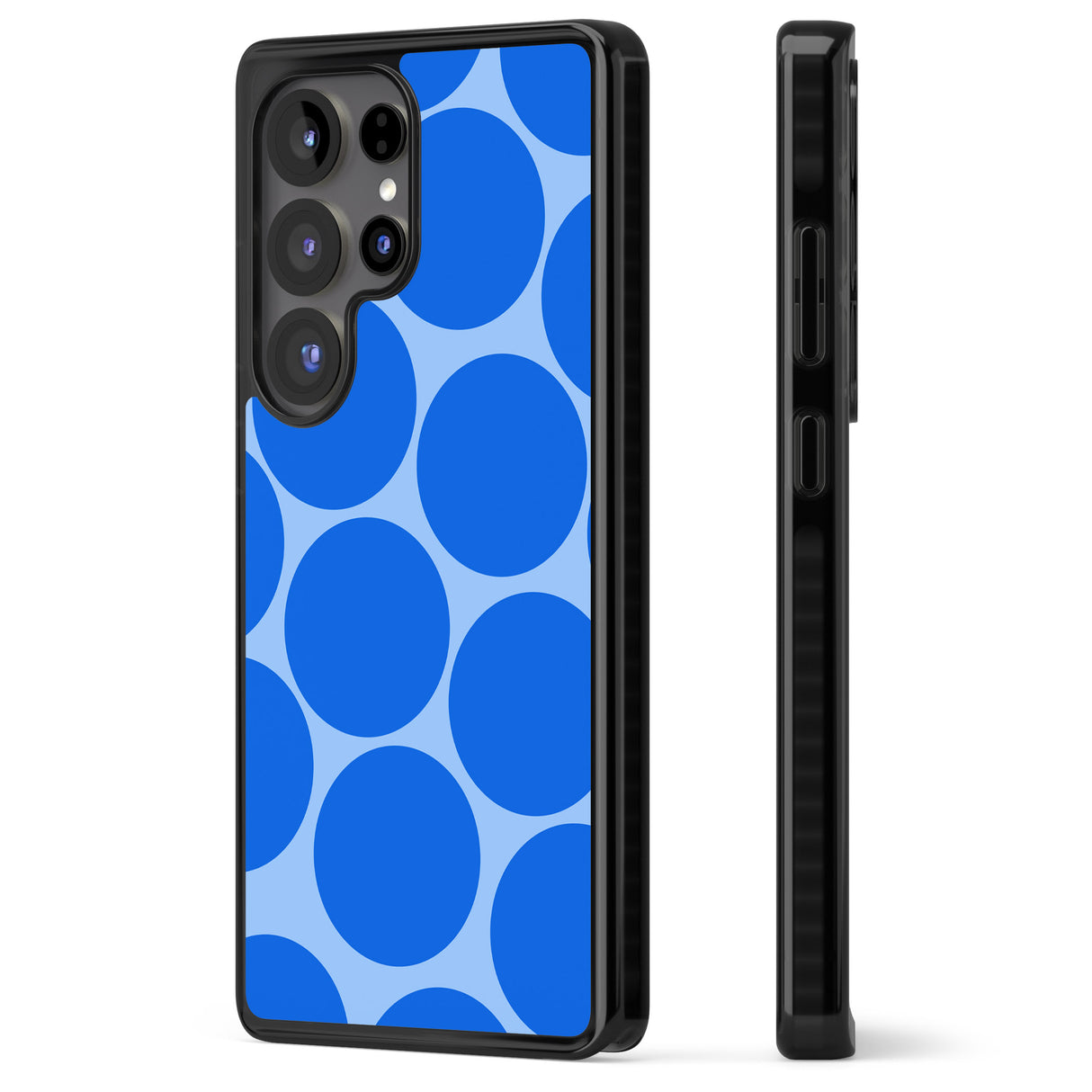 Abstract Retro Shapes: Blue Dots