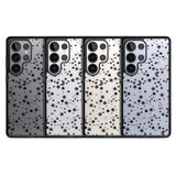 Black Cosmic Galaxy Pattern