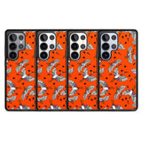 Colourful Crane Pattern (Orange)