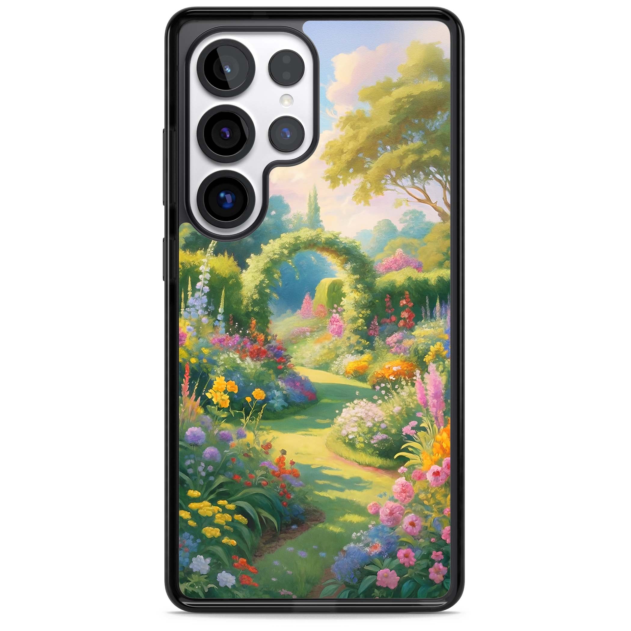 The Painter's Garden floral iPhone case | Black Impact case for Samsung Galaxy S25 Ultra